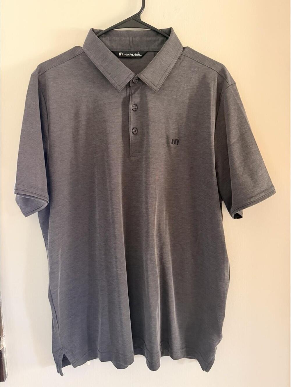 XL - Men - TravisMathew Gray Polo Shirt
